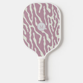 Palas De Pickleball Patrón moderno abstracto de líneas onduladas rosa 