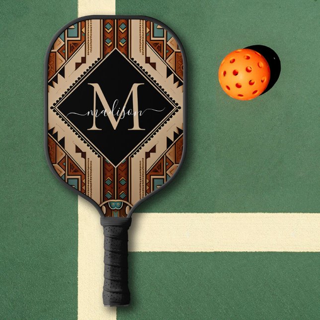 Palas De Pickleball Patrón nativo americano estilo boho cultura india (Subido por el creador)