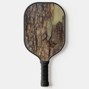 Palas De Pickleball Patrón natural al aire libre de corteza de árbol r