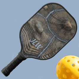 Palas De Pickleball Patrón natural de TortoiseShell con iniciales