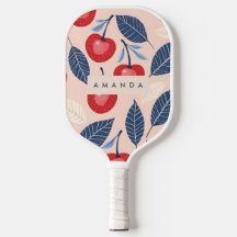 Patrón personalizado de cerezo y hoja monograma