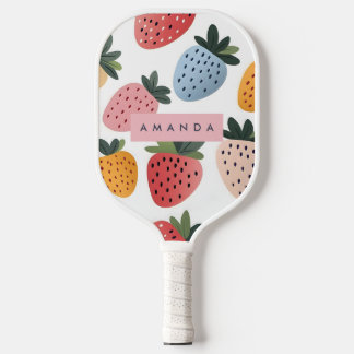 Palas De Pickleball Patrón personalizado de fresa de fruta