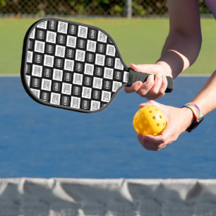 Palas De Pickleball Patrón repetitivo de dos logotipos o imágenes