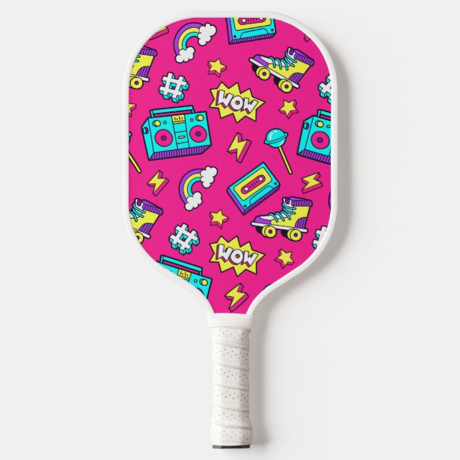 Palas De Pickleball Patrón retro (Anverso)