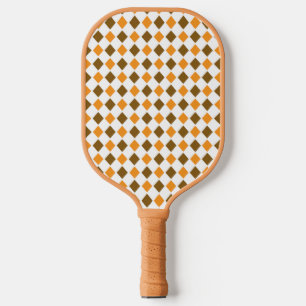 Palas De Pickleball Patrón retro de diamante marrón