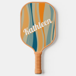 Palas De Pickleball Patrón retro personalizado