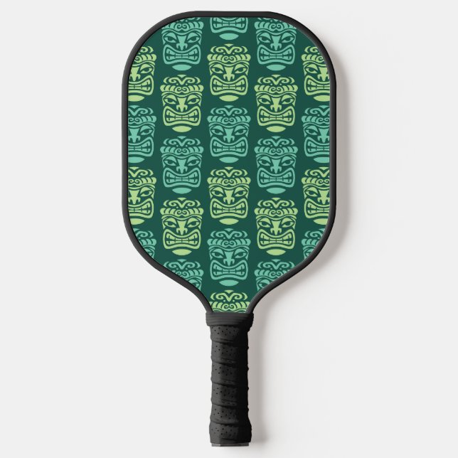 Palas De Pickleball Patrón Retro Tiki Beach Bar (Anverso)