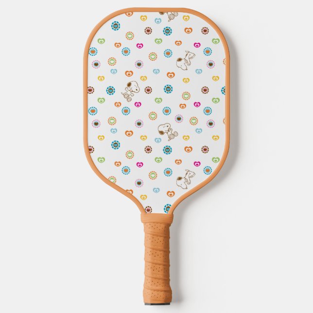 Palas De Pickleball Patrón Snoopy Colorful Hearts (Anverso)