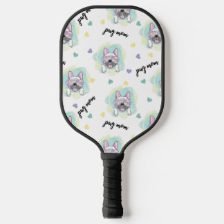 Palas De Pickleball Patrón Tropical De Pug