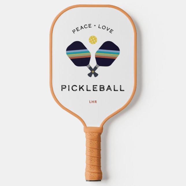 Palas De Pickleball Peace Love Pickleball Personalizado Pickleball Pad (Anverso)