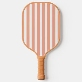 Palas De Pickleball Peach and White Striped Pickleball Paddle