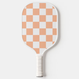 Palas De Pickleball Peach Fuzz Checkered Gingham Pattern