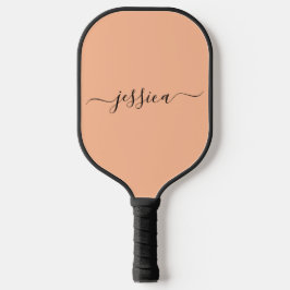 Palas De Pickleball Peach fuzz script name pickleball paddle