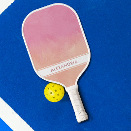 Palas De Pickleball Peach Rubor Peach Stylish Dreamact Abstract Moda C