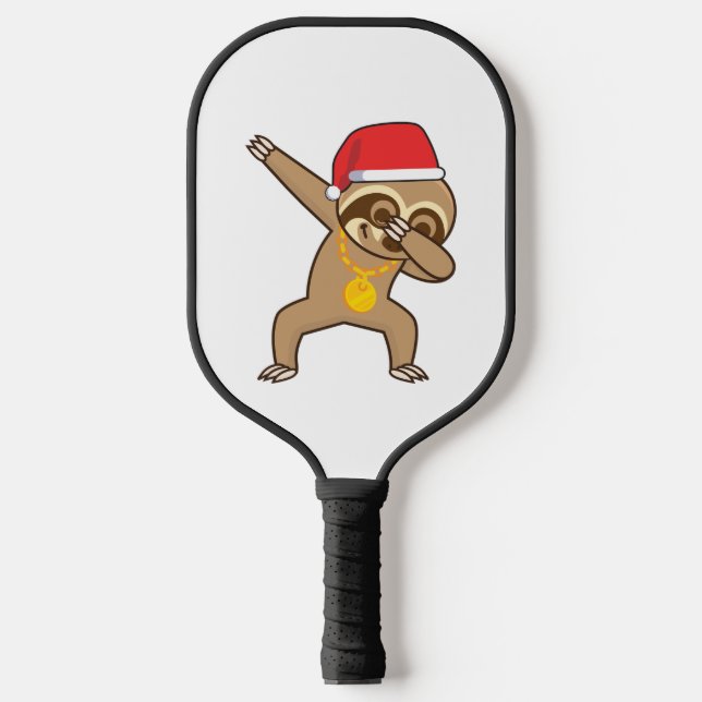 Palas De Pickleball Pegatina Sloth Dab (Anverso)