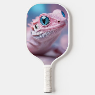 Palas De Pickleball Pequeño lagartito rosado con ojos azules grandes