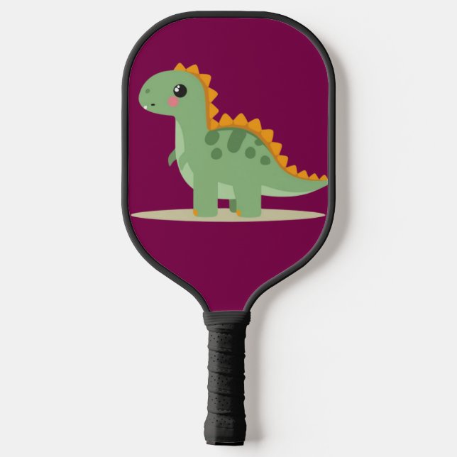 Palas De Pickleball pequeño y lindo dinosaurio (Reverso )