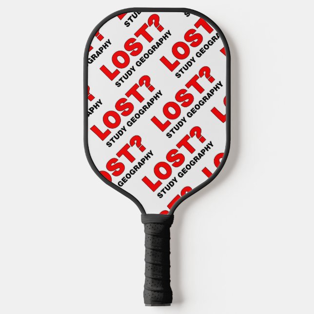 Palas De Pickleball ¿Perdido? Geografía del estudio (Anverso)
