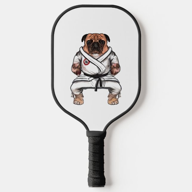 Palas De Pickleball perro conoce a karate (Anverso)