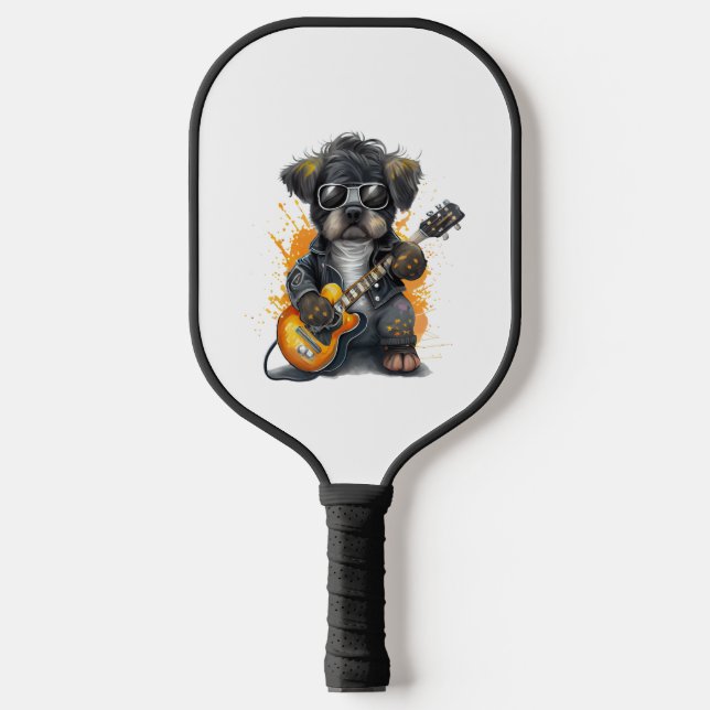 Palas De Pickleball Perro de cachorro de rollo (cuatro) (Anverso)