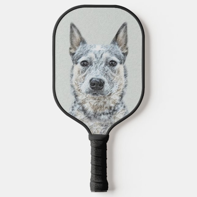 Palas De Pickleball Perro de ganado australiano - Arte de perro origin (Anverso)