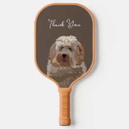 Palas De Pickleball Perro de Labradoodle Cute Personalizado