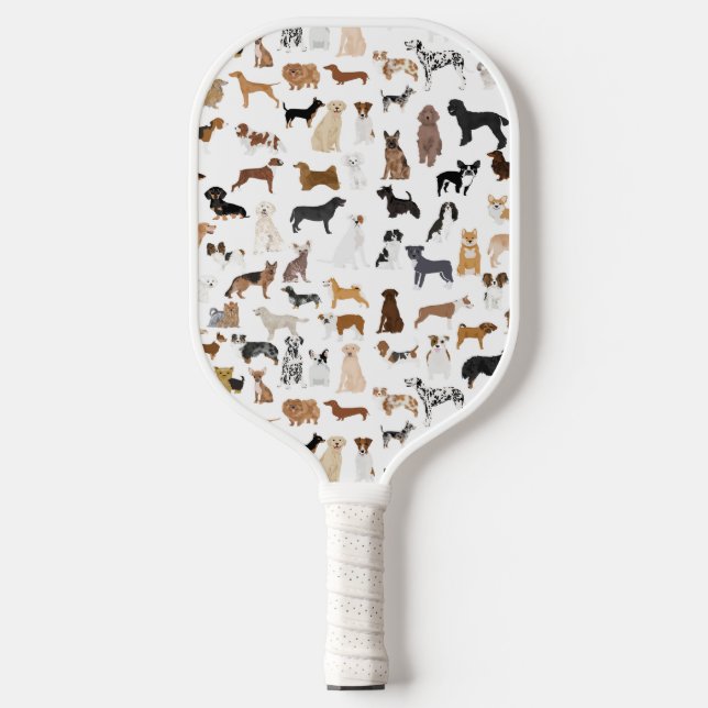 Palas De Pickleball Perros blancos (Anverso)