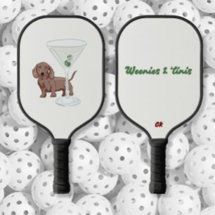 Palas De Pickleball Perros Dachshunds y Martinis