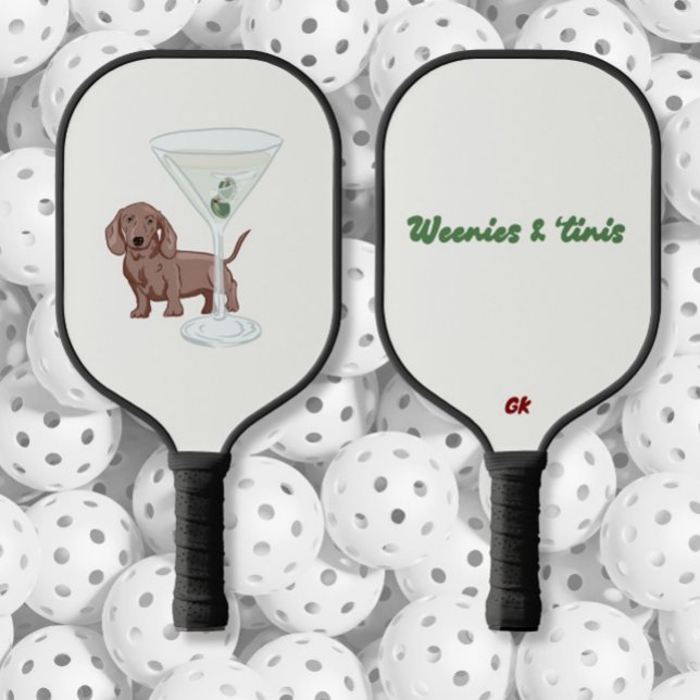 Palas De Pickleball Perros Dachshunds y Martinis (Subido por el creador)