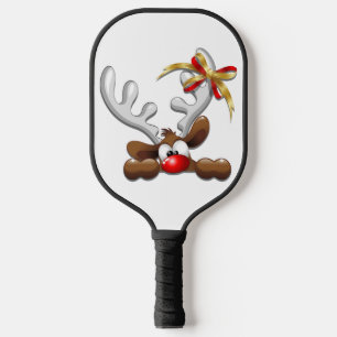 Palas De Pickleball Personaje de Navidades divertidos y desconcertados