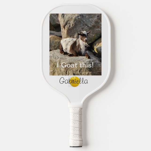 Palas De Pickleball Personalice I Goat this one Pickleball Paddle (Anverso)
