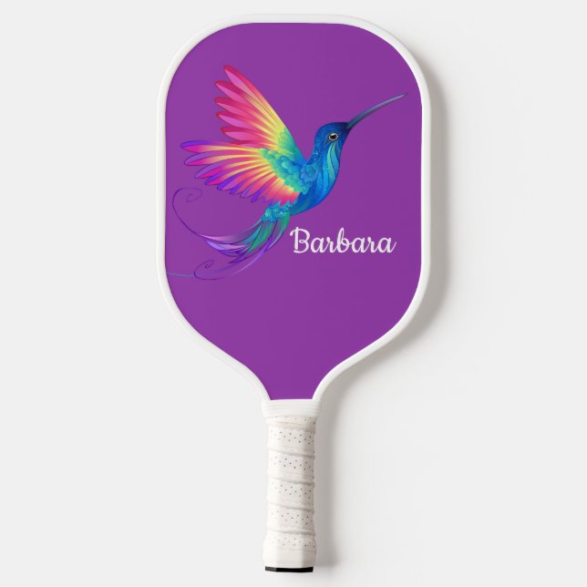 Palas De Pickleball Personaliza Hummingbird Purple Pickleball Paddle (Reverso )