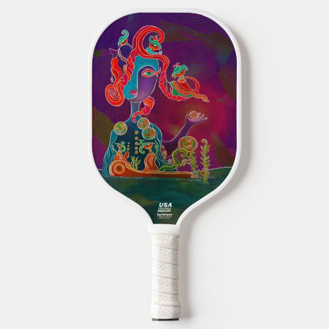 Palas De Pickleball Personalizable La Diosa Brillante Racket (Anverso)