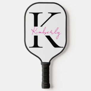 Palas De Pickleball Personalización del nombre del guión rosado calien
