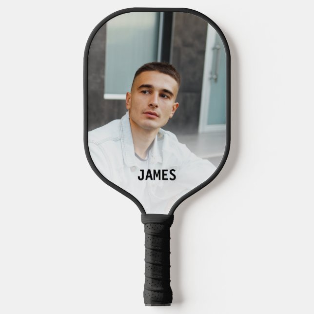 Palas De Pickleball Personalización del nombre y la foto del baloncest (Anverso)