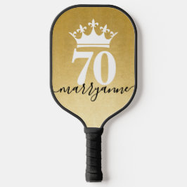 Palas De Pickleball Personalizado Age Gold Queen of the Court