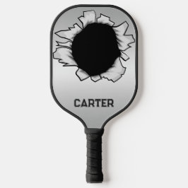 Palas De Pickleball Personalizado Agujero Negro de Plata