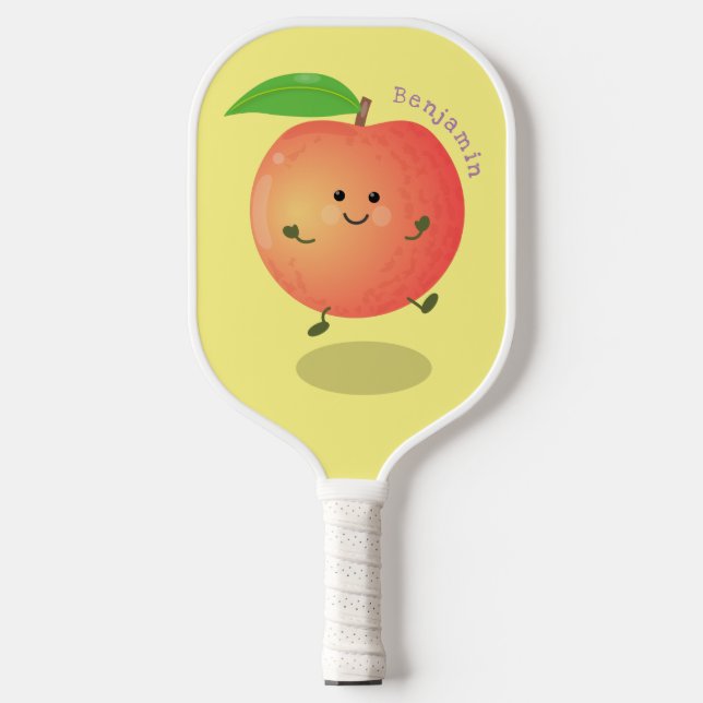 Palas De Pickleball Personalizado amarillo de melocotón alegre (Anverso)