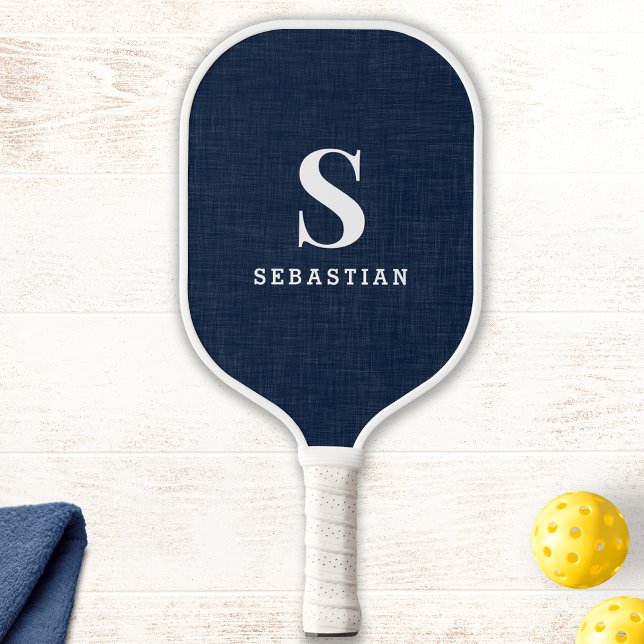 Palas De Pickleball Personalizado blanco y azul de la Marina Monográfi (Subido por el creador)