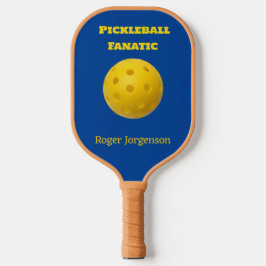Palas De Pickleball Personalizado Blue Yellow Pickleball Fanatic