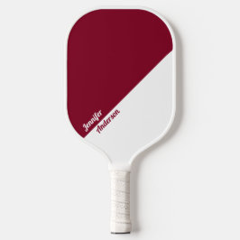 Palas De Pickleball Personalizado Borgoña y Blanco