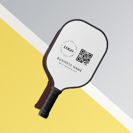 Palas De Pickleball Personalizado Business Company Team Logo Código QR