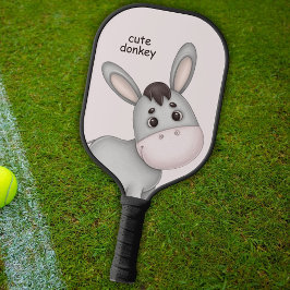 Palas De Pickleball Personalizado de acuarela, burro, animal bebé