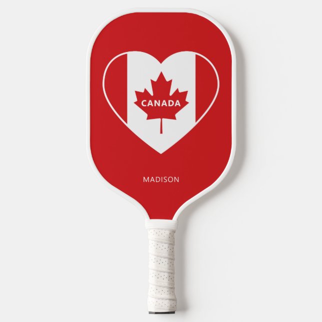 Palas De Pickleball PERSONALIZADO de amor de CANADÁ (Anverso)