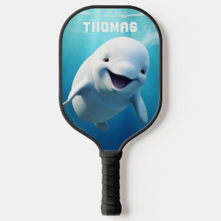 Palas De Pickleball Personalizado de ballenas Beluga Océano Ártico ver