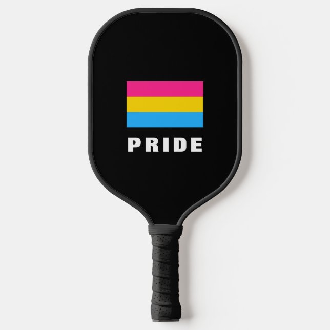Palas De Pickleball PERSONALIZADO de bandera del orgullo gay pansexual (Anverso)