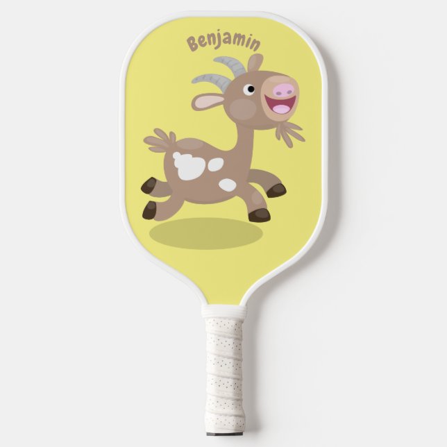 Palas De Pickleball Personalizado de cabra alegre (Anverso)