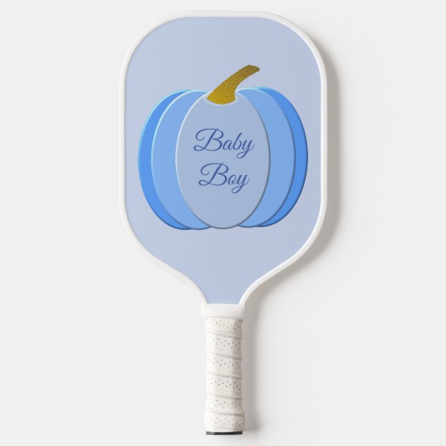 Palas De Pickleball Personalizado de calabaza de niño pequeño azul (Anverso)