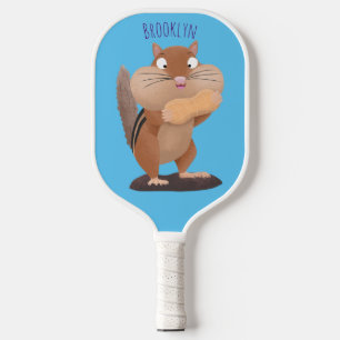 Palas De Pickleball Personalizado de chipmunk de grandes mejillas grac