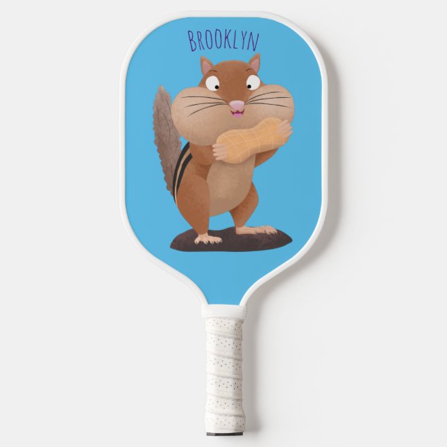 Palas De Pickleball Personalizado de chipmunk de grandes mejillas grac (Anverso)